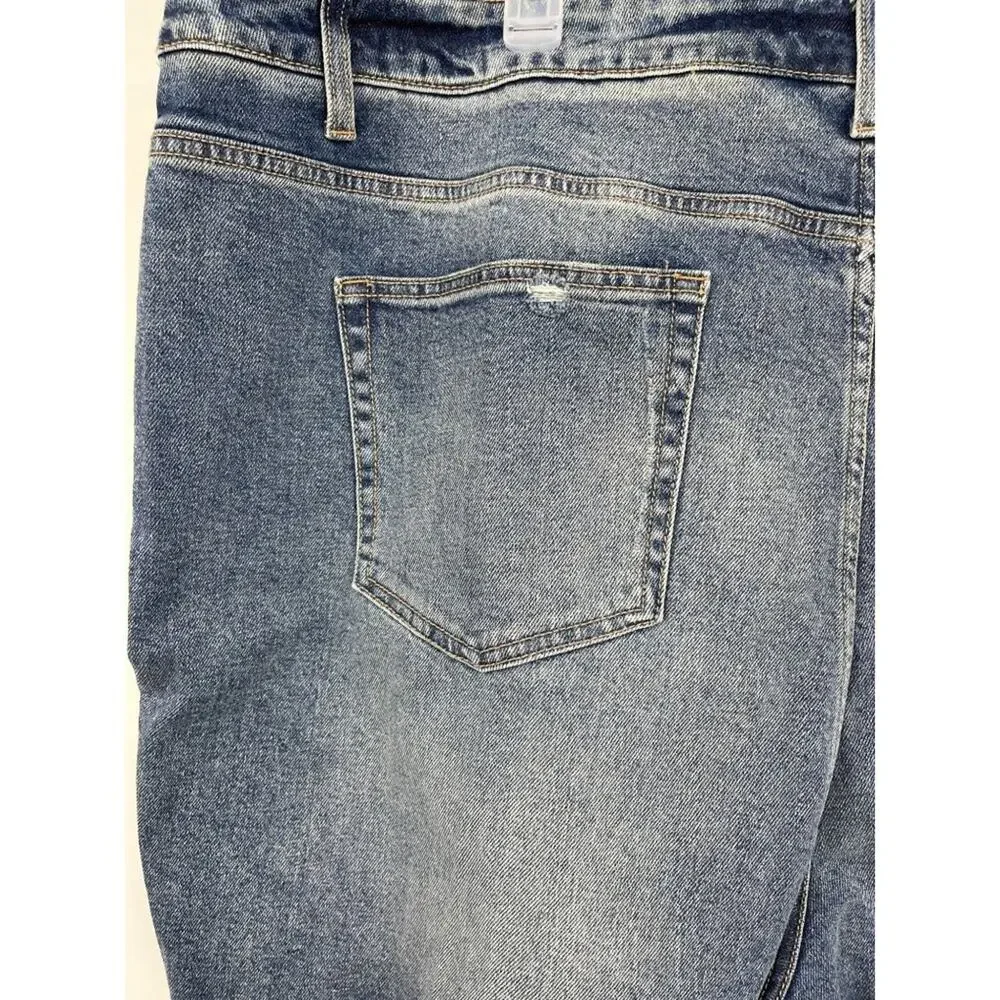 Terra & Sky Plus High Rise Blue Denim Jeans NEW Size 26W Womens Summer Vacation